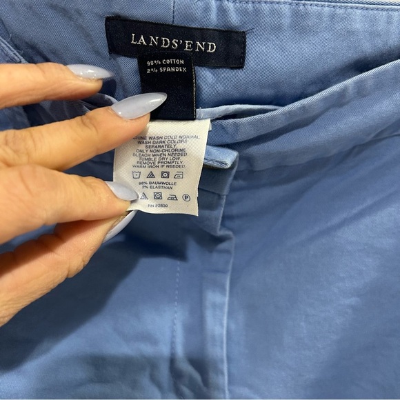 Lands' End Blue Bermuda Shorts Relaxed Fit - Picture 5 of 8